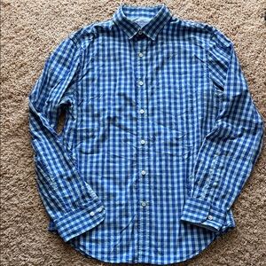 Banana Republic Blue Checkered Men's Shirt